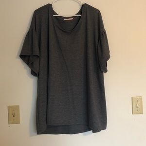 short sleeved, peplum top